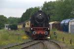 23 076 (Jung 12511/Bauj.1956)der VSM am 11.07 2009 whrend der Dampfeisenbahntage der ZLSM in Simpelveld (NL)