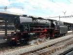 Eurovapor - Lok 23 058 bei Rangierfahrt im Bahnhof Biel/Bienne am 29.08.2009