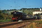 23 042 verlt mit einem Sonderzug den Bahnhof Gundelsheim (September 2009)