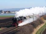 23 042 mit einem Sonderzug in Grosachsen-Heddesheim am 11.3.2007