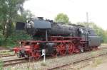 Br 23 042 bot an allen drei Tagen des Modellbahntreffs 2009 in Gppingen Fhrerstandsmitfahrten an.