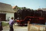 Die Dampflok mit der Nr.24-009 fuhr das letzte Mal an meiner Taufe im Mai 1990 durch Untergimpern.