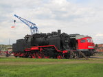 DB Museum 24 004 und die EBS 241 353-2 am 30.04.2016 beim Eisenbahnfrühling in den Geraer Eisenbahnwelten.