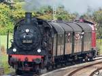 Die BR 38 des Eisenbahnmuseums Bochum auf dem Weg zum Bochumer Hauptbahnhof.