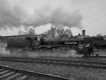 Die Dampflokomotive 38 2267 Anfang Mai 2017 im Eisenbahnmuseum Bochum.