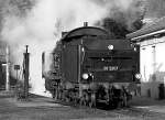 Die preussische P8 38 2267 kurz vor Dienstbeginn im Eisenbahnmuseum Bochum Dahlausen (Oktober 2003)