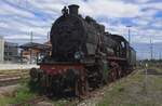 BEM hat die 38 3199 von das geschlossener Südwestdeutsches Eisenbahnmuseum Heilbronn erworben und dieser Lok steht am 26 Mai 2022 ins Bw Nördlingen.