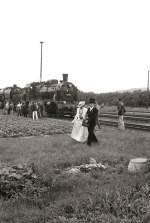 Nicht nur die 38205 in Drrrhrsdorf erinnerte an vergangene Tage, Aufnahme 1985 auf ORWO-Film, digitalisiert.