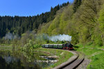 38 1301 mit einem Sonderzug am 30.04.2016 bei Fischhaus.