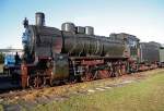 Schne Preuin in Sachsen.   Anfang Dezember 2009 war die preuische P8  Posen  mit der Nummer 2455, gebaut 1919 in den Linke-Hofmann-Werken in Breslau, zu Gast im Eisenbahnmuseum Leipzig-Plagwitz.