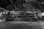 Die Dampflokomotive 39 230 ist hier ohne Schlepptender zu sehen. (Deutsches Dampflokomotiv-Museum Neuenmarkt-Wirsberg, Juni 2019) 