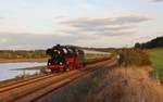 41 1144-9 mit dem Elstertal Expess zu sehen am 03.10.18 bei Planschwitz an der Talsperre Pirk.