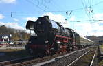 Abschied nach 23 Jahren vom Thüringer Bahn-Nostalgieprogramm 41 1144-9 mit dem Altenburger-Express in Altenburg bei Leipzig 06.11.2021