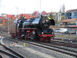 Schweizer Eisenbahnfreunde brachte die 41 1144,am 28.Februar 2023,mit einem Sonderzug nach Meiningen.