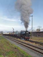 41 1144 in Wernshausen on the 1st of November in 2008 - Plandampf organized by Team Lo-Rie on Werrabahn 30-10/01-11 in 2008