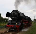 41 1144-9 der IG Werrabahn bei der groen Fahrzeugparade am 22.08.09 im SEM-Chemnitz-Hilbersdorf.