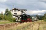 41 1144-9 mit ihren Sonderzug aus Meiningen in Wasungen am 05.09.2009