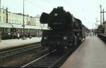 Hier war sie noch keine Museumslok, Magdeburg Hbf am 30.08.1981