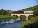 41 1144-9 fhrt am 19.09.10 mit dem Elstertal Express in Greiz- Dhlau ein.