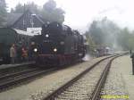 BR 41 beim Umsetzen im Bahnhof Wurzbach/Thringen