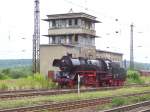 41 1144-9 Bhf Naumburg/Saale Hbf mit alten Befehlsstellwerk( bereits abgerissen )