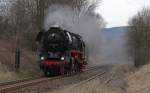 41 1144-9 als Tfzf 2001 (Bad Salzungen-Eisenach Gbf) bei Unterrohn 11.4.13