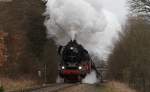 41 1144-9 mit dem DGz 401 (Immelborn-Themar) bei Wernshausen 13.4.13