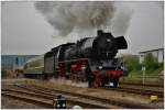 41 1150-6 mit einen Sonderzug bei der Außfahrt in Richtung Meiningen/Thr.am 11.04.14.