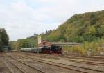 41 1144-9 mit dem Sormitztal-Express zu sehen am 05.10.14 bei der Einfahrt in Bad Lobenstein.