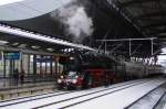 IGE Werrabahn Eisenach 41 1144-9 mit dem RE 16272  Rodelblitz  nach Meiningen, am 31.01.2015 in Erfurt Hbf.