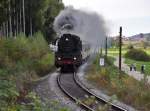 41 1150-6, Baujahr 1939, kurz vor dem Petersberg bei Erdweg am 13.10.2013, 100-jähriges Jubiläum der Ludwig-Thoma-Bahn.