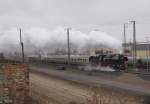 IGE Werrabahn 41 1144-9 mit dem RE 16174  Altenburger-Express  von Eisenach nach Altenburg, am 19.03.2016 am DB Werk Erfurt.