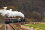 Am 01.03.2017 kam die groe Eisenbahnromantik Sonderfahrt auch in meiner Nhe vorbei. Hier ein Nachschuss zwischen Korbach und Frankenberg. Zuglok war 41 096, nachgeschoben hat damals 216 224 der IGE 