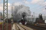 41 018 macht am 21.03.09 krftig Dampf auf dem Weg nach Innsbruck am Heimeranplatz