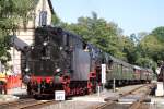 41 360 bei der Ausfahrt mit ihrem Sonderzug aus Mettman Stadtwald am 23.08.09