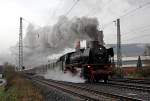 41 360 mit Ihrem Sonderzug auf dem Weg nach Limburg(Lahn) in Bad Hönningen am 07.12.2013