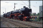 41360 und 41241 setzen sich hier am 27.5.1995 im Bahnhof Mehlem vor den BDEF Sonderzug.