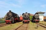 58 261, 44 1338 und 43 001 sah man am 29.08.15 zum 24.Heizhausfest in Chemnitz-Hilbersdorf.