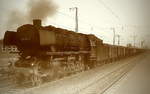 044 180-8 im Frühjahr 1975 im Bahnhof Rheine (Bearbeitung eines Dia-Scan)