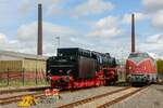 044 377-0 & V200 017 im Eisenbahnmuseum Bochum Dahlhausen, April 2024.