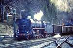 007 (Plandampf im Thüringer Wald Rennsteig & Lobenstein 18.- 21. März 1993 )  Bf. Oberhof vorziehen an den Wasserkran 44 1093-2 mit Dg 55613 von Arnstadt