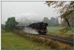 44 1486 noch weiter stlich von Immelborn aber noch vor Wernshausen am 12.10.2007 mit einem Holzleerzug auf dem Weg nach Walldorf.