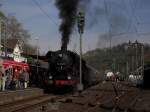 Br 44 im Bahnhof Linz am Rhein am 24.4.10