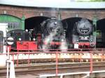 100 755, 44 1486 und 50 3606 zum Dampflokfest Stafurt am 27.05.06