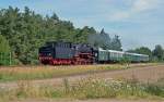 Tender voraus bespannte 44 1486 am 18.08.12 einen Sonderzug von Aken nach Kthen.