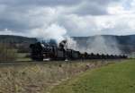 44 1486-8 und 44 2546-8 Richtung Eisenach unterwegs am 13.04.2013.