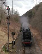 44 2546-8 mit dem DGz 207 (Meiningen-Immelborn) am Esig Wernshausen 11.4.13