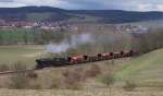 44 2546-8 mit dem DGz 207 (Meiningen-Immelborn) bei Wernshausen 11.4.13