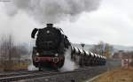 44 1486-8 mit dem DGz 303 (Meiningen-Eisenach Gbf) in Wernshausen 12.4.13