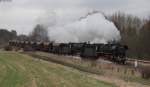 44 1486-8 und 2546-8 mit dem DGz 403 (Immelborn-Meiningen) bei Breitungen 13.4.13